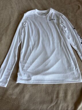 Columbia White Kids Long Sleeve Swim Rashguard